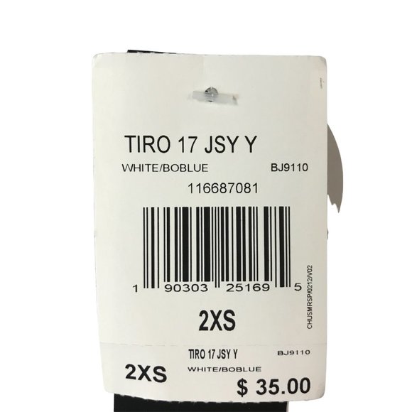 Adidas Youth Climacool Tiro 17 Soccer Jersey (Size 2XS) - Picture 4 of 4